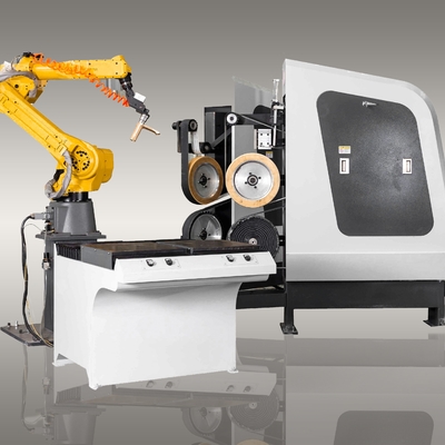1.5KW Step Motorlu Pirinç Musluklar İçin CNC Robotik Parlatma Makinesi Taşlama