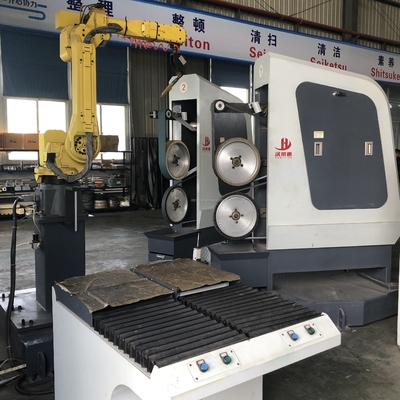 Döküm Musluğu Montajı için CNC Robotik Yüzey Kolu Otomatik Taşlama Makinesi