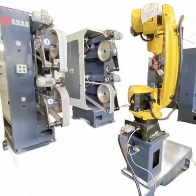 Endüstriyel için FANUC Robot Hücreli 20.5KW Robotik Parlatma Makinesi