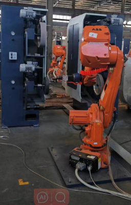 4000 mm kum kemeri robot cilalama makinesi 13KW Kol gücü 25kg