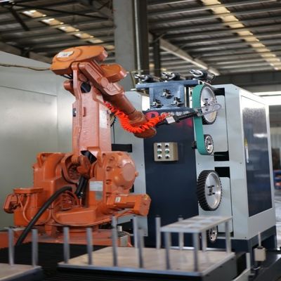Metal dökümler için robot öğütme ve cilalama hücresi Otomatik deburring ve yüzey işleme sistemi