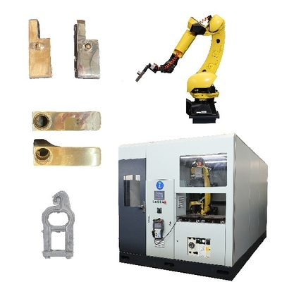 Yüksek hassasiyetli Otomatik Robotik Hızlandırma Polşlama Sistemi Metal Tutakları için dökümler Yüzey Dönüştürme Ekipmanı