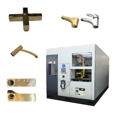 Servo-Driven Multi-Wheel Belt Polisher Verimli İşgücü tasarrufu Endüstriyel Metal Düzeltme Sistemi Musluk hassasiyeti için Motor Motor